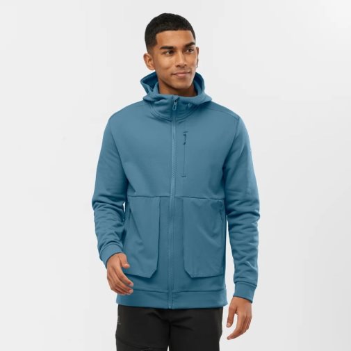 Casaco Salomon Essential Warm Fleece Masculino Azuis | PT T79456